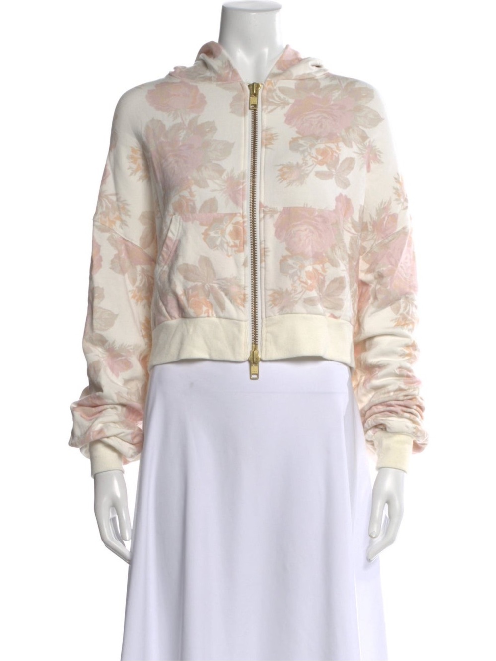 Selkie Floral Print All Day Pillow Zip-Up Jacket